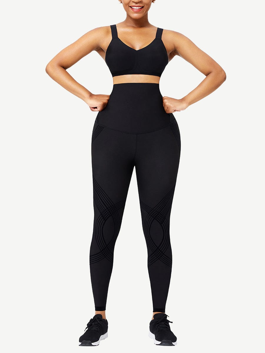 Seamless High Waist Waist Trainer Leggings Curve Smoothing - FirmaSculpt
