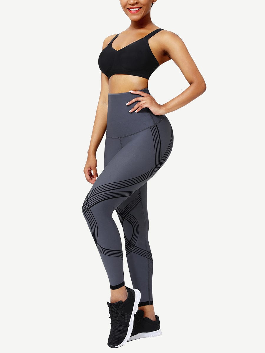 Seamless High Waist Waist Trainer Leggings Curve Smoothing - FirmaSculpt