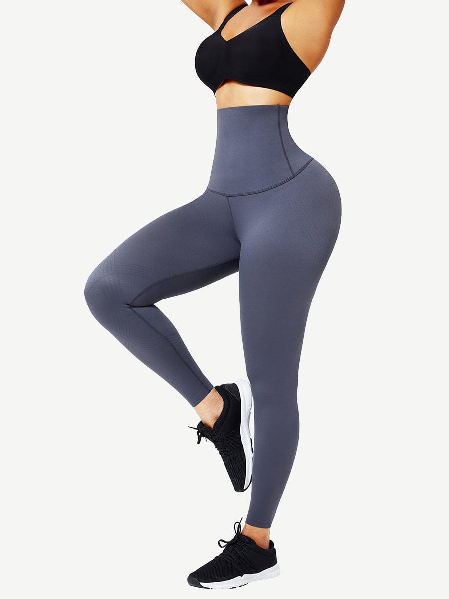 Seamless High Waist Waist Trainer Leggings Curve Smoothing - FirmaSculpt