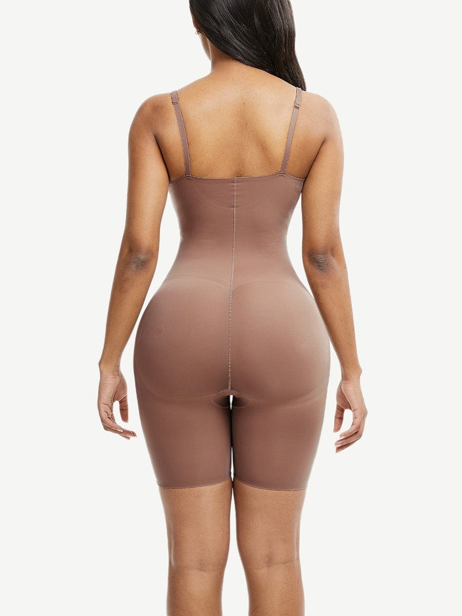 Lightweight Adjustable Straps Big Size Seamless Tummy Control Body Shaper - FirmaBreeze