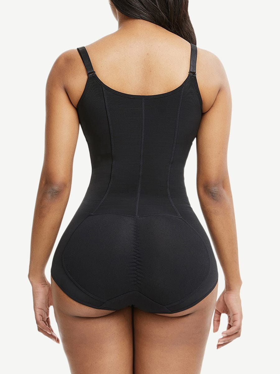 Large Size Postoperative Full Body Shaper with Front Zipper - FirmaActive