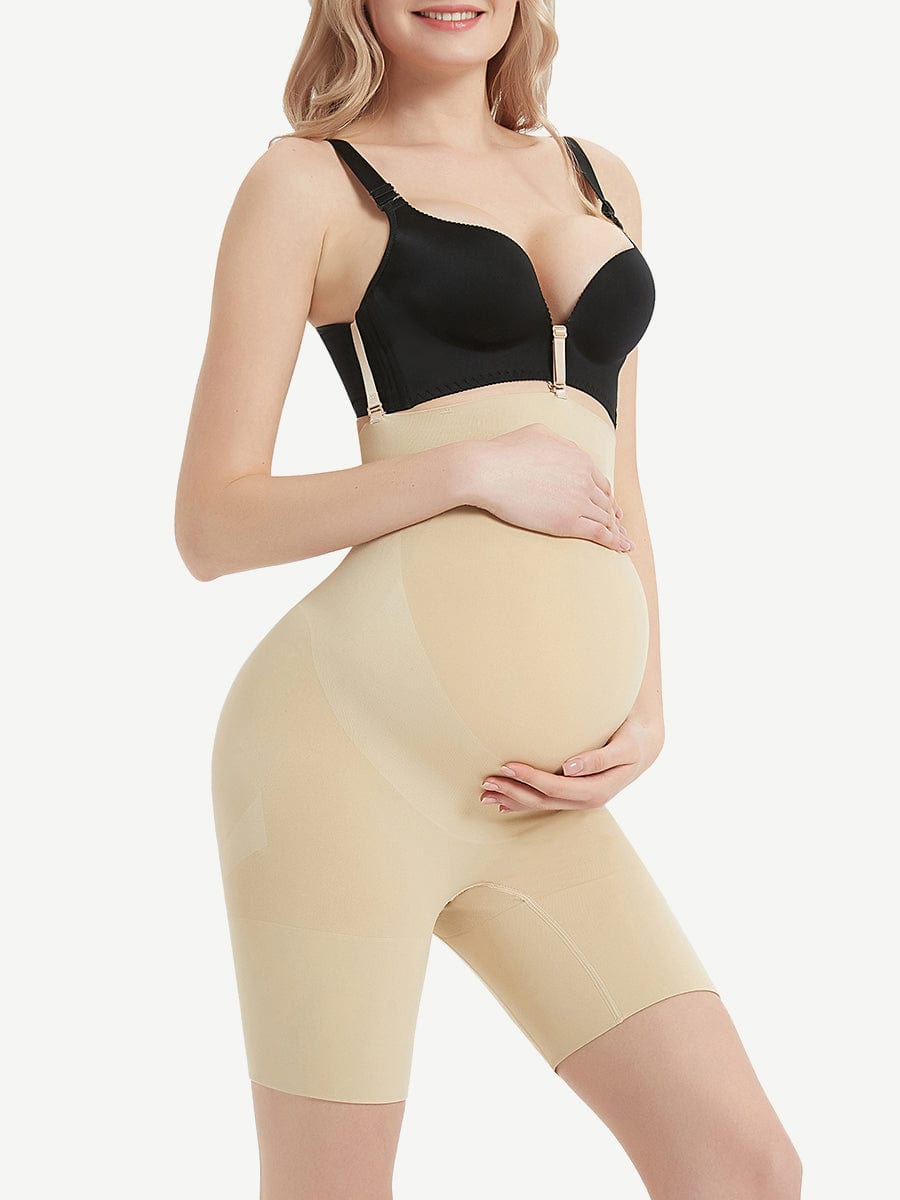 Seamless Black Maternity Panty with Soft-Touch Comfort - FirmaActive