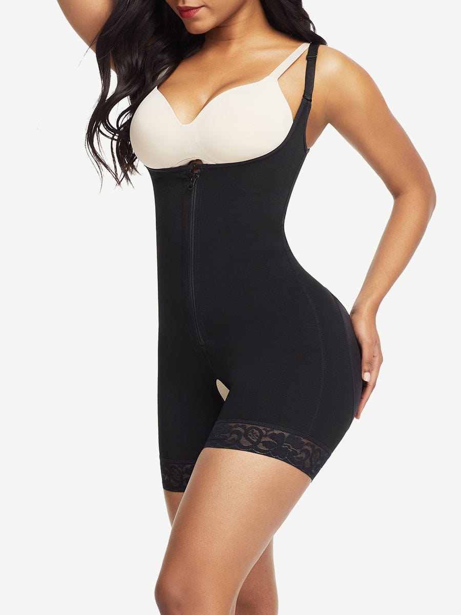 Adjustable Straps Underbust Postsurgical Body Shaper Full Body Faja - FirmaActive