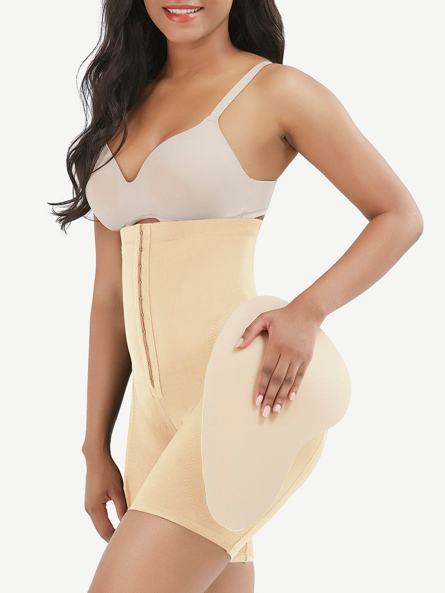 High-Waist Tummy Control Butt Lifter with Removable Hip Pads - FirmaSculpt