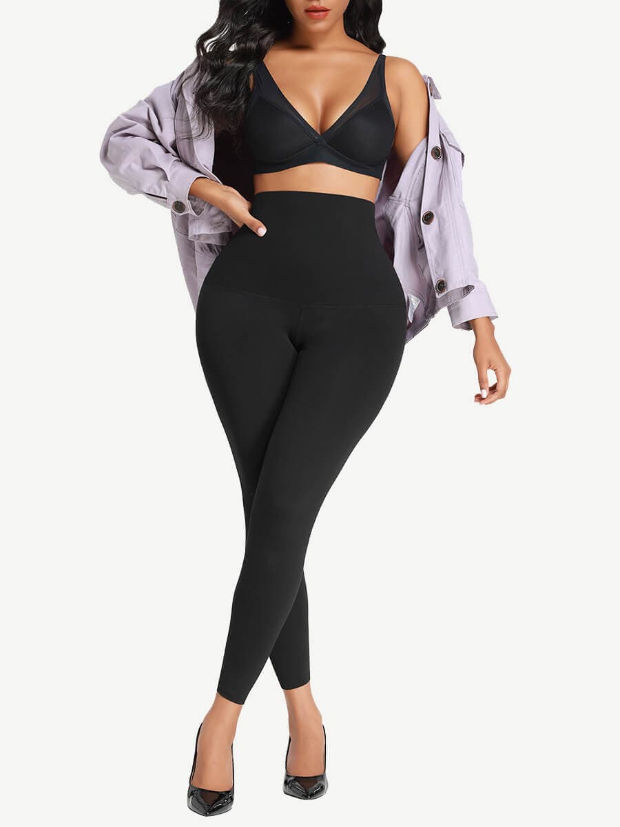 High-Waist Tummy Control Butt-Lifting Sauna Leggings - FirmaControl