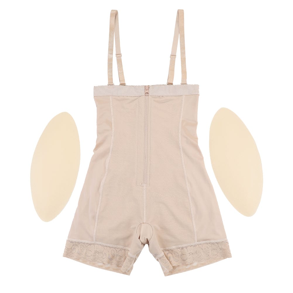 High-Waist Butt Lifter Body Shaper with Removable Hip Pads - FirmaLift