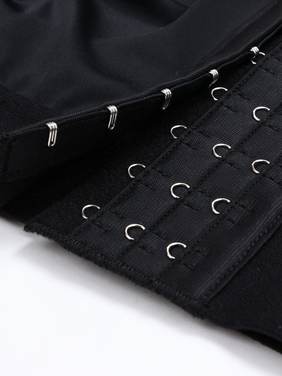 Post-surgical Crop Shapewear with 3-Row Hooks Plus Size – FirmaActive