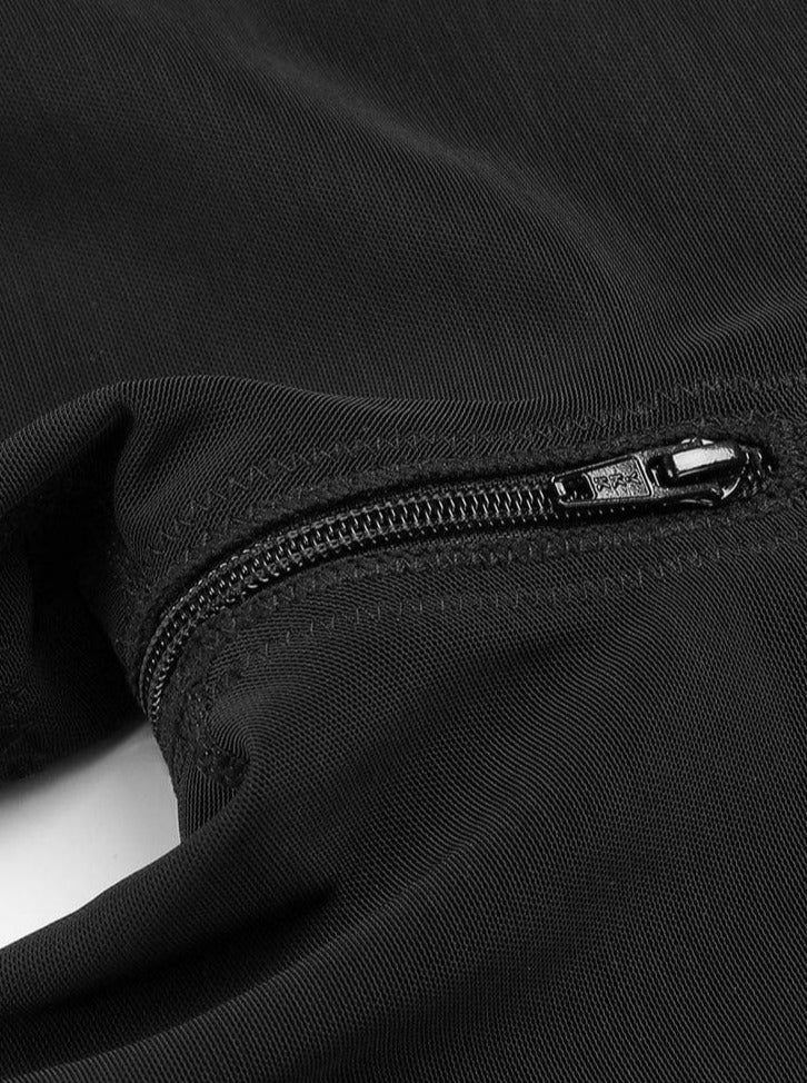 Adjustable Strap 3-Layer Abdomen Full Body Shaper with Crotch Zipper - FirmaControl