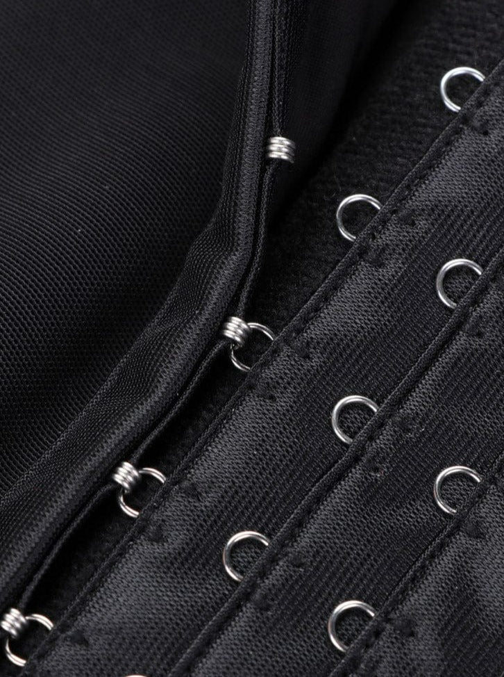 Full Body Compression Shapewear with Three Hook Open Crotch - FirmaActive