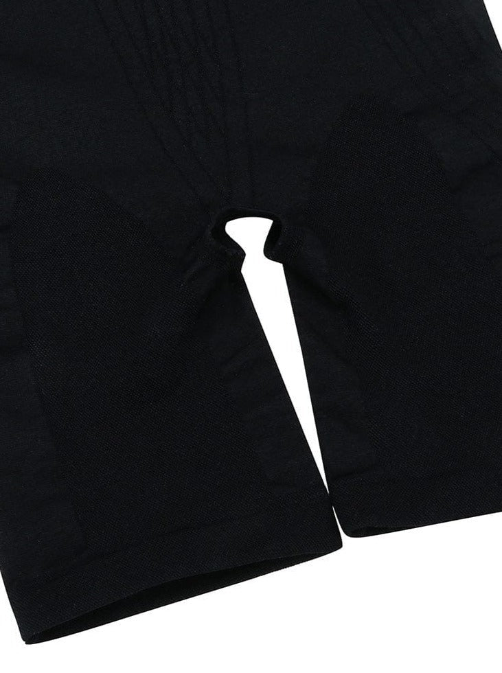 High Waisted Black Seamless Shapewear with Bra Clips for Firm Support - FirmaHold