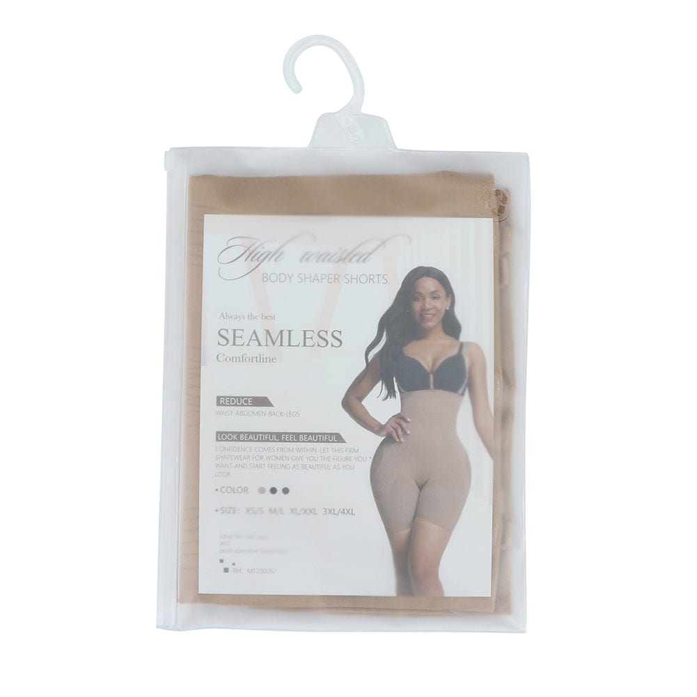High Waisted Black Seamless Shapewear with Bra Clips for Firm Support - FirmaHold