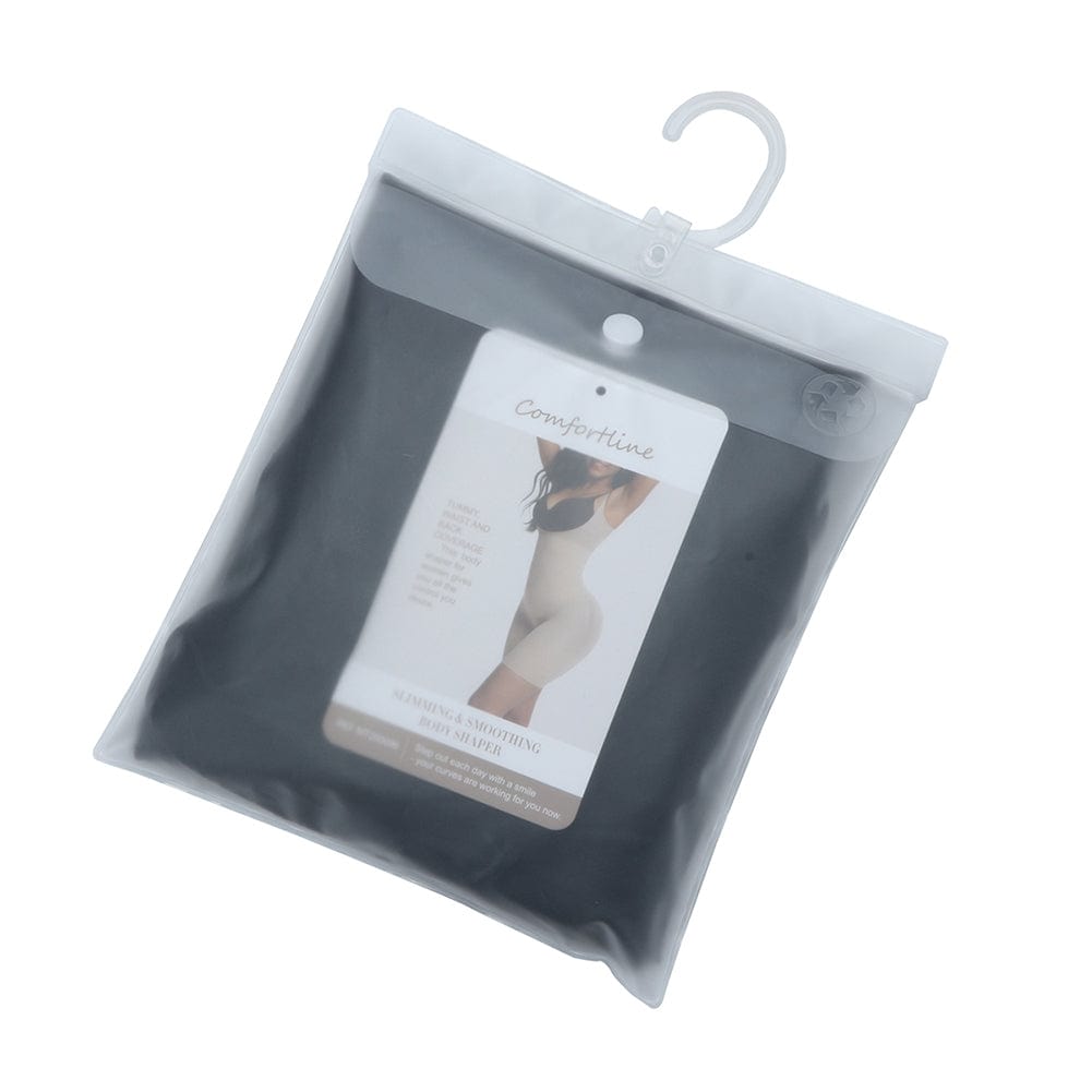 Seamless Black Full Body Shaper with Adjustable Straps - FirmaActive