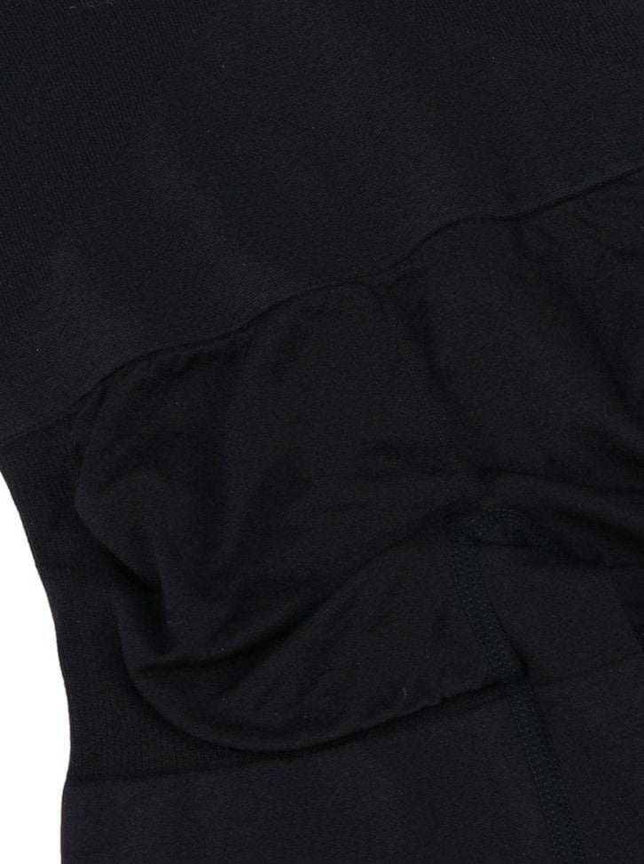 Seamless Black Full Body Shaper with Adjustable Straps - FirmaActive