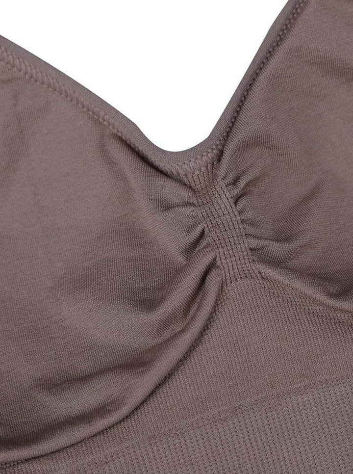 Adjustable Straps Push Up Seamless Bra Light Support - FirmaActive