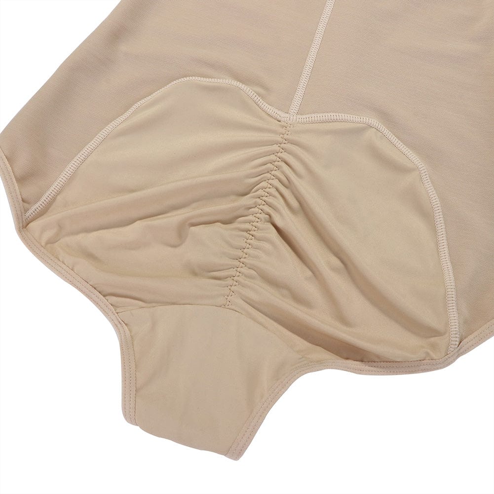 Black High Waist Postsurgical Body Shaper with Crotch Hooks - FirmaControl