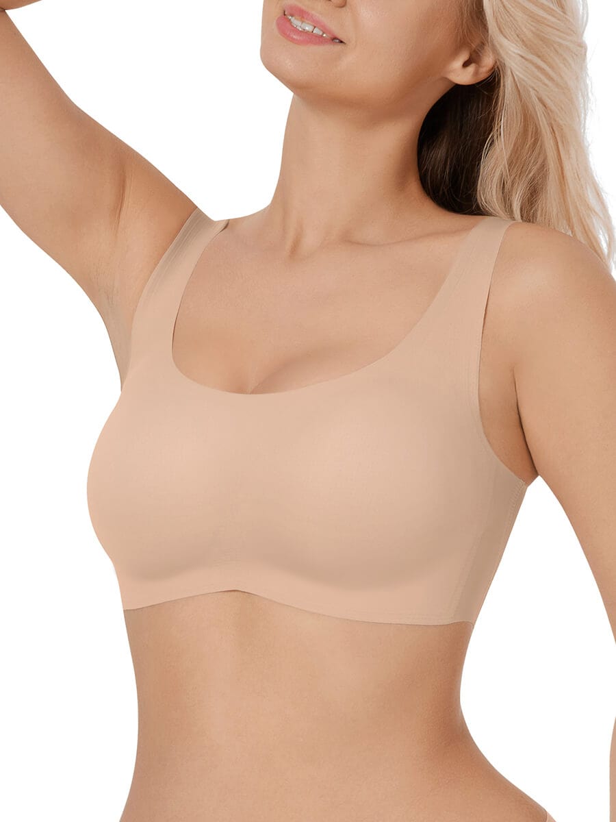 Non-Marking Comfort Wireless Bra with Drop Glue Design for Bust Support - FirmaLift