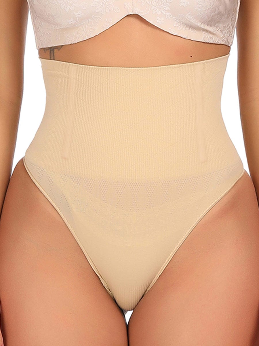 Seamless Instant Smooth Tummy Control Thong with 4 Steel Bones FirmaSculpt