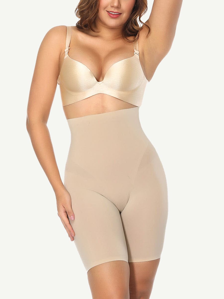 High-Waist Smooth Shapewear Thigh Slimmer Shorts Control Panties Seamless Thigh for Woman - FirmaSmooth