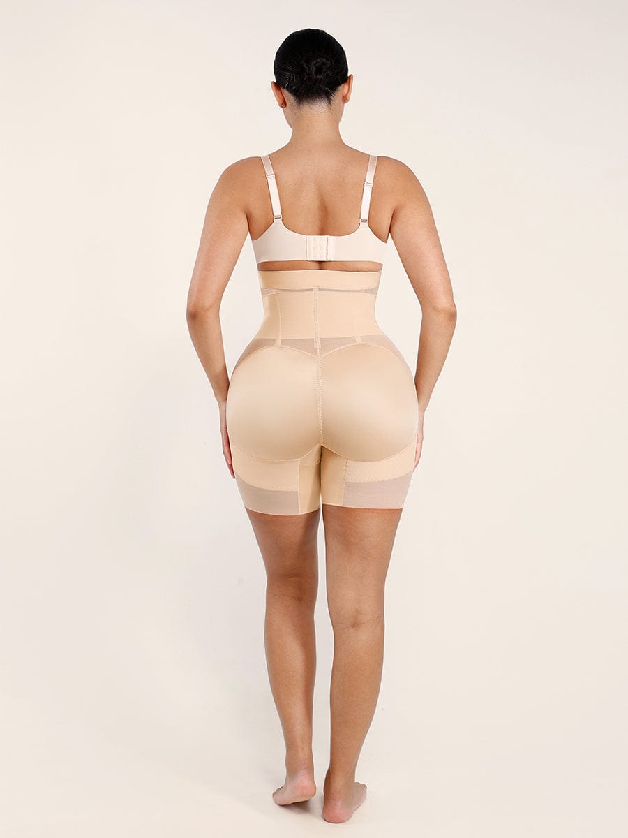 High-Waisted Shaping Briefs with Breathable Mesh and Butt Lifter - FirmaHold