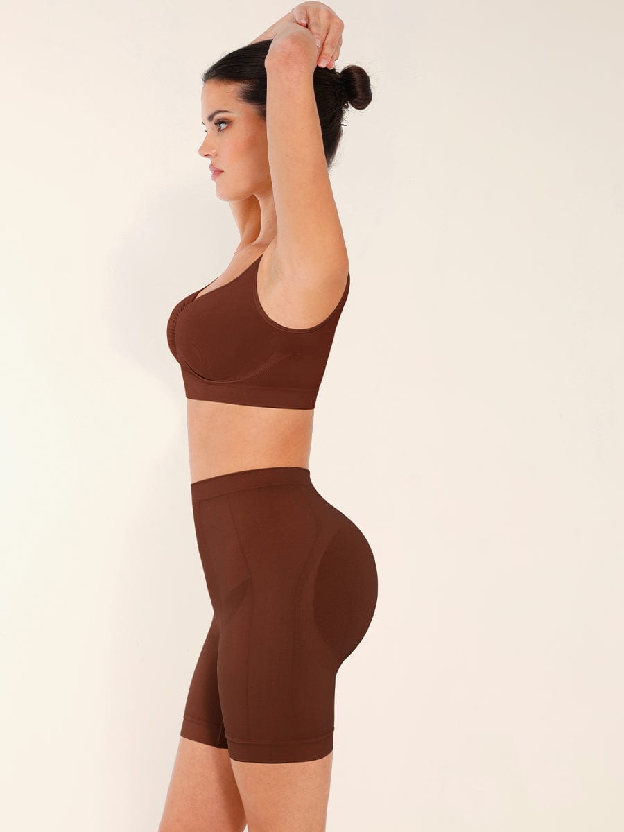 Seamless Slimming Mid-Waist Tummy Control Boyshorts - FirmaLift