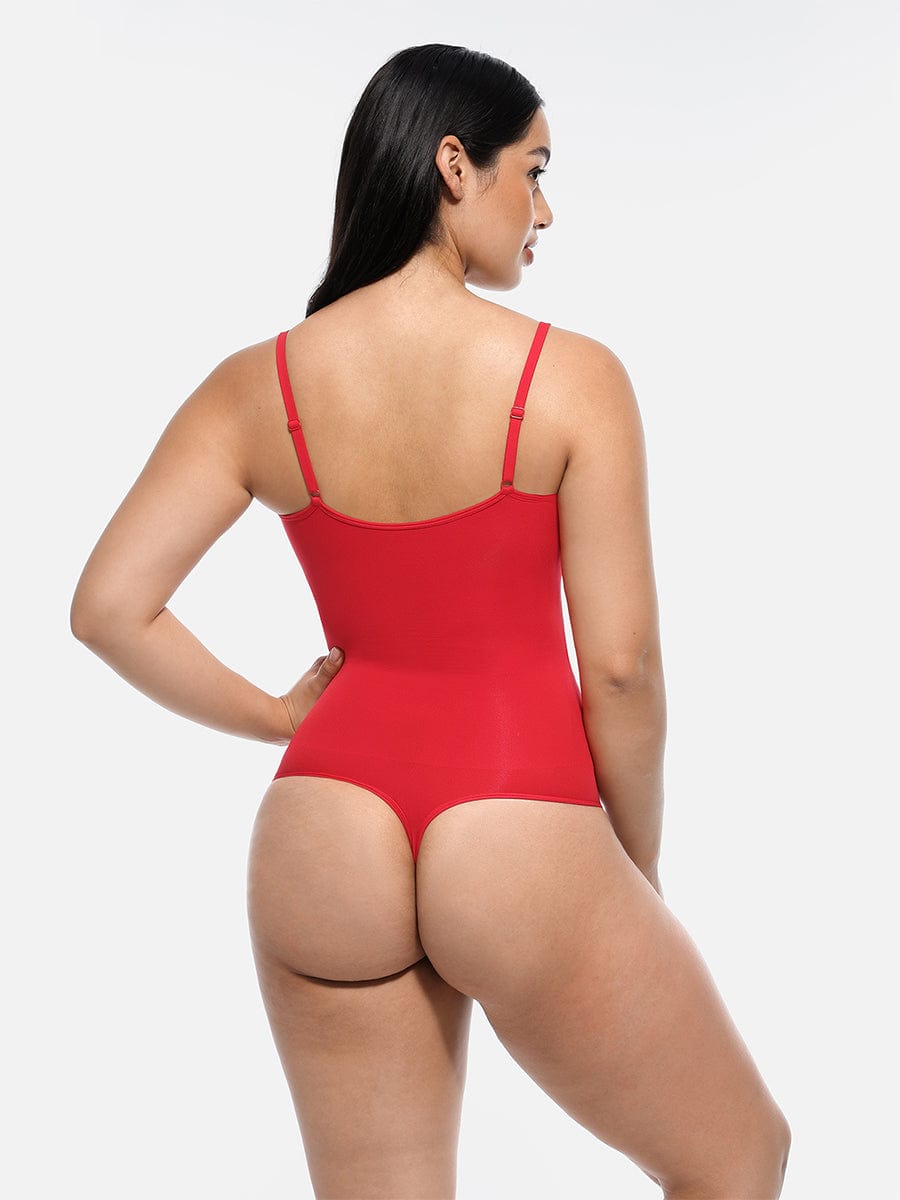 Seamless Covered Bust Jumpsuit Thong Bodysuit - FirmaActive