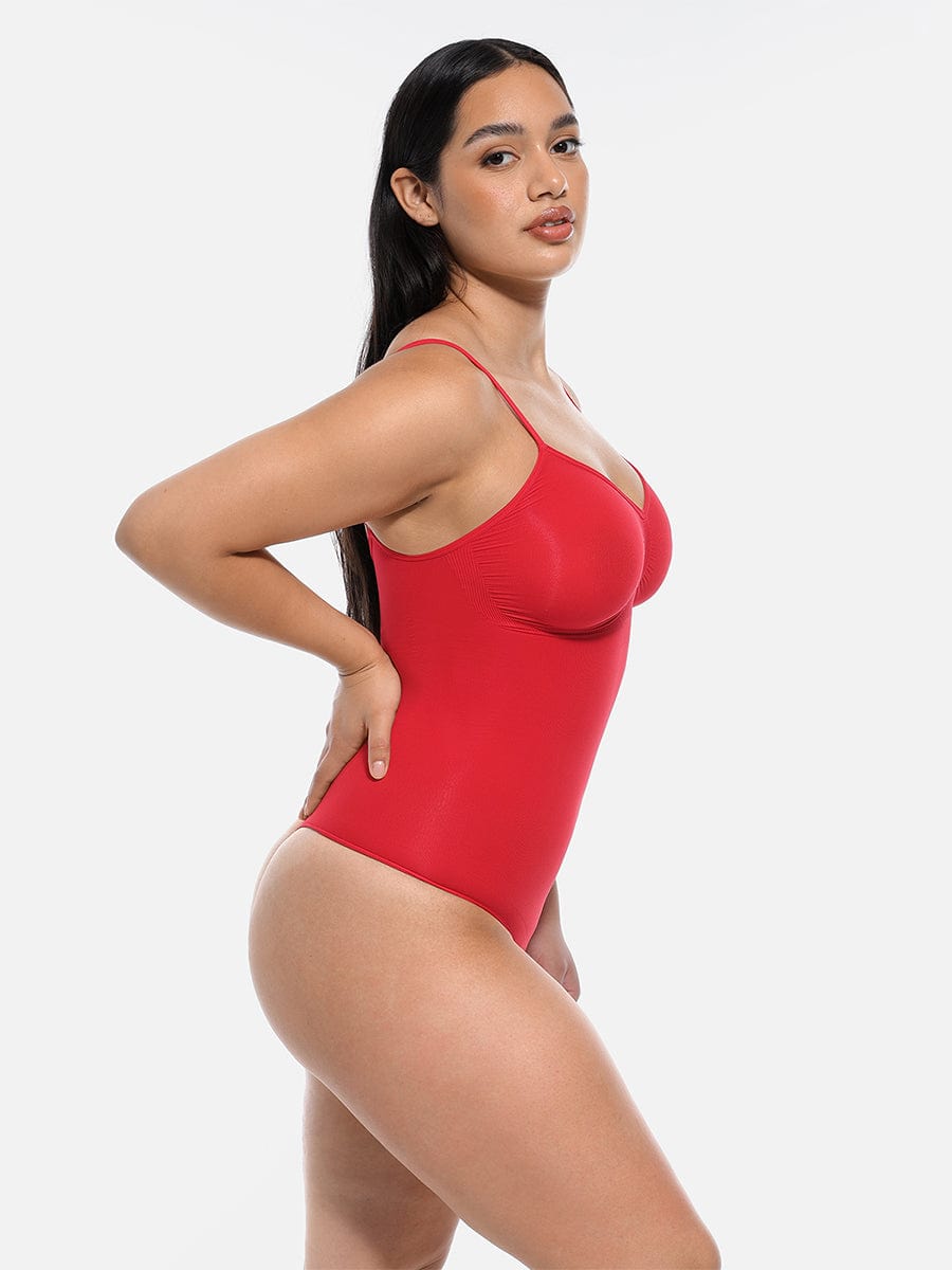 Seamless Covered Bust Jumpsuit Thong Bodysuit - FirmaActive