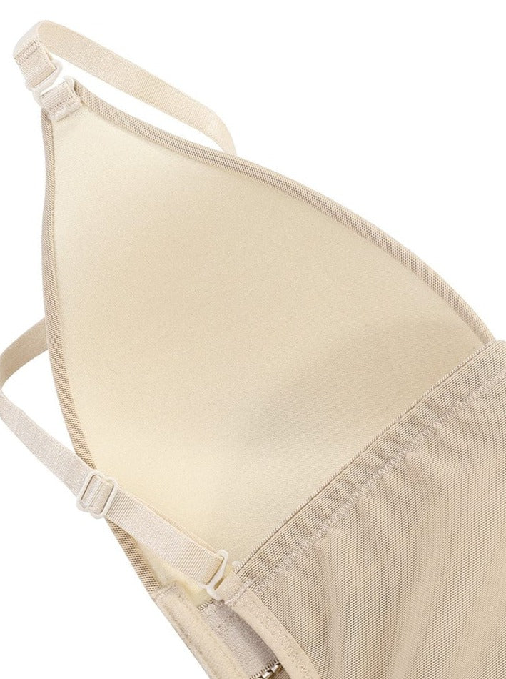 Plunge Low-Back Thong Shapewear Bodysuit with Tummy Control - FirmaLift