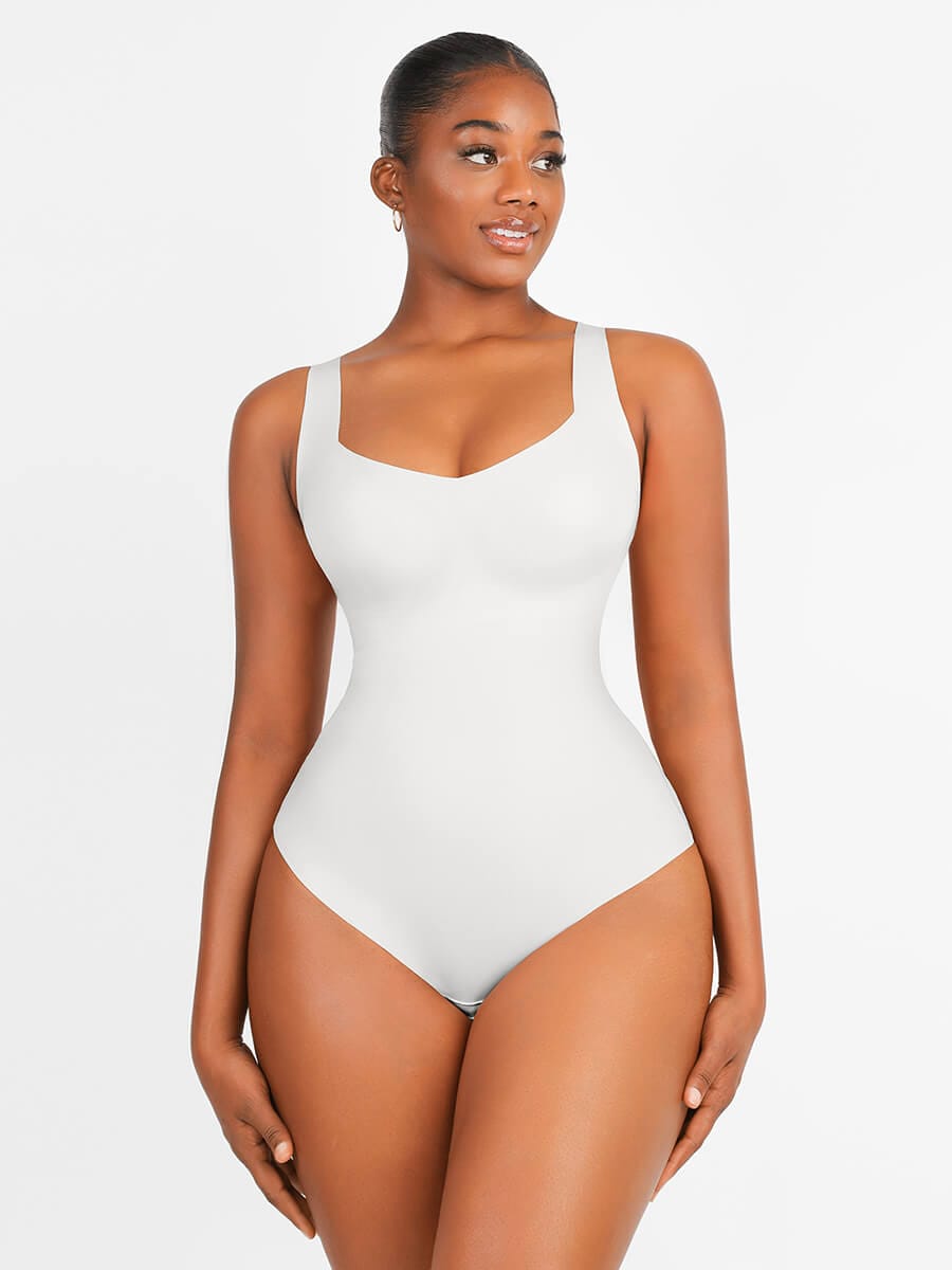 Air Slim V Neck Fit 3 in 1 Bodysuit Shapewear - FirmaActive