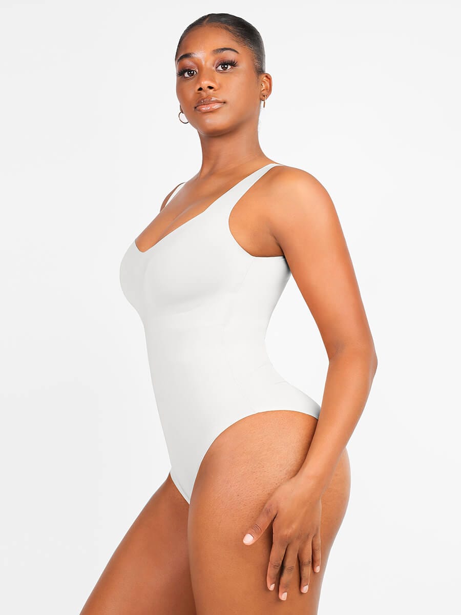 Air Slim V Neck Fit 3 in 1 Bodysuit Shapewear - FirmaActive