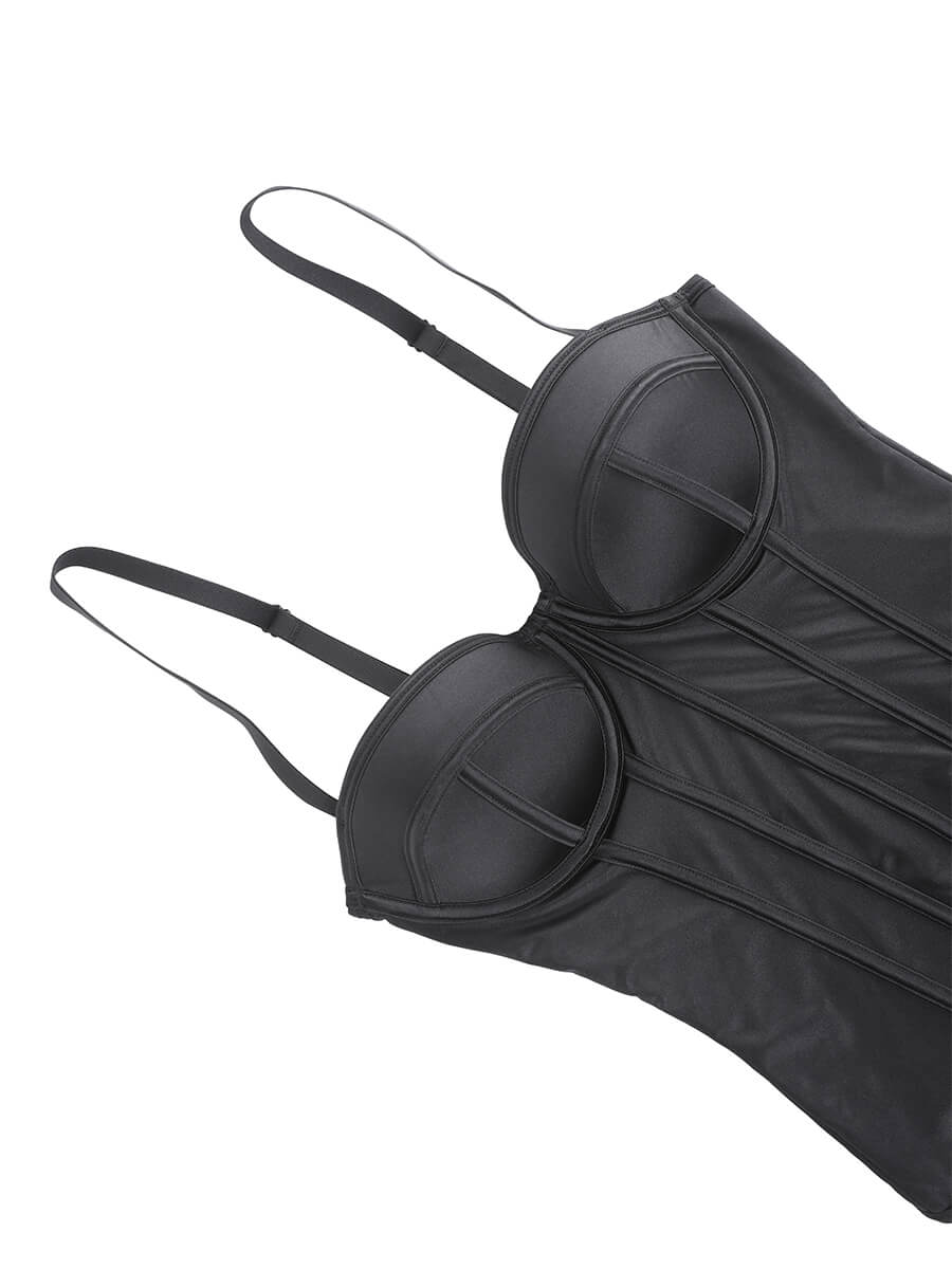 Cupped Strapless Bodysuit Shapewear with Light Support - FirmaActive