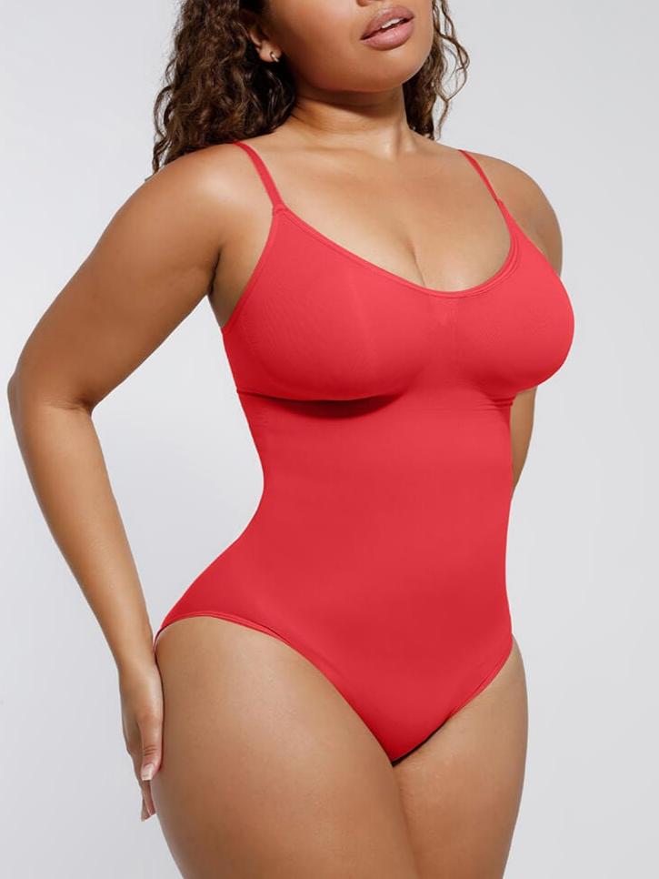 Seamless Covered Bust Jumpsuit Thong Bodysuit - FirmaActive