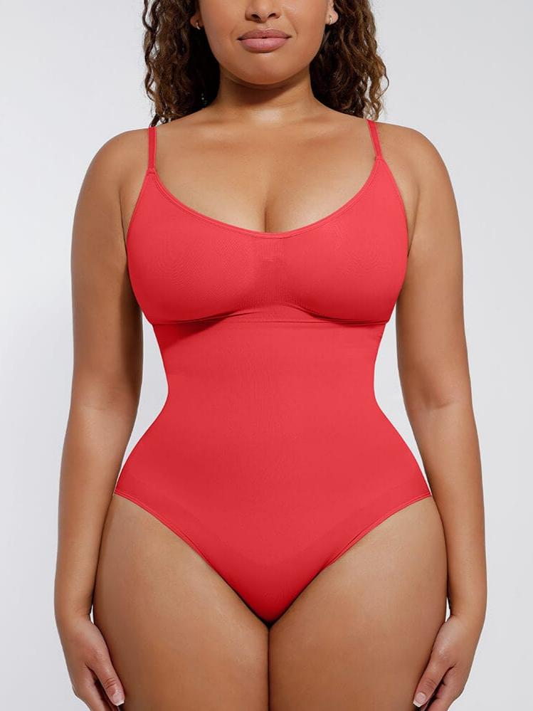 Seamless Covered Bust Jumpsuit Thong Bodysuit - FirmaActive