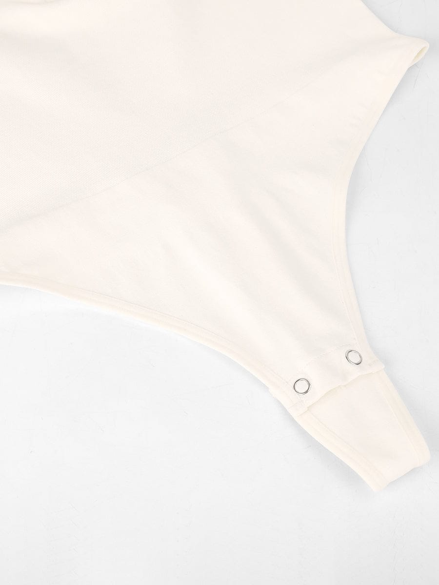 Seamless Long Sleeve Zipper Thong Bodysuit - FirmaFlex