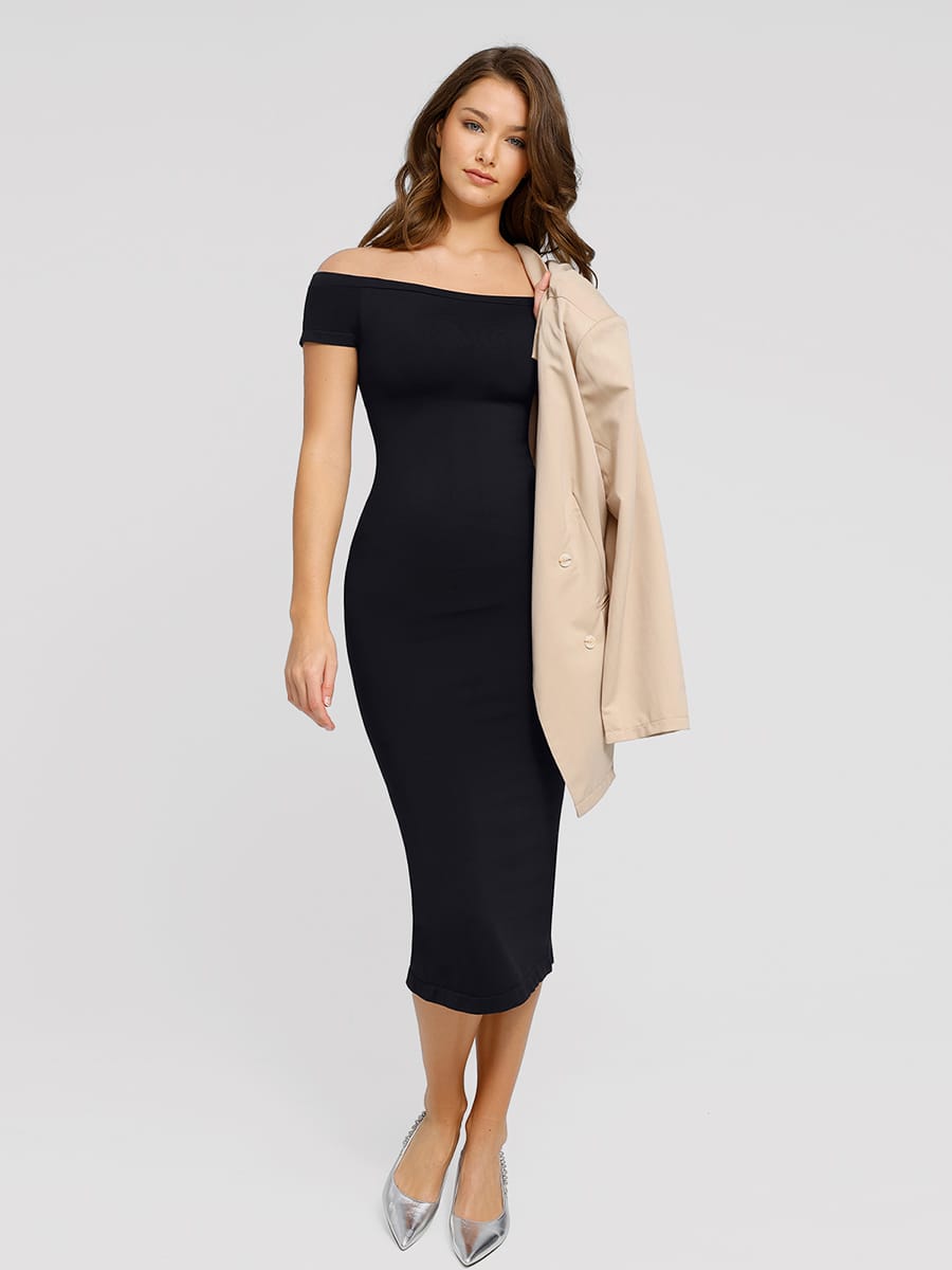 One-Shoulder Seamless Shaping Dress - FirmaSculpt
