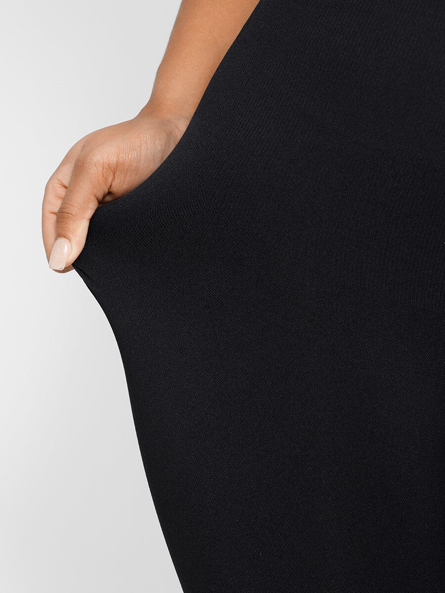 Square-Neck U-Back Flared-Leg Shaping Jumpsuit - FirmaSculpt