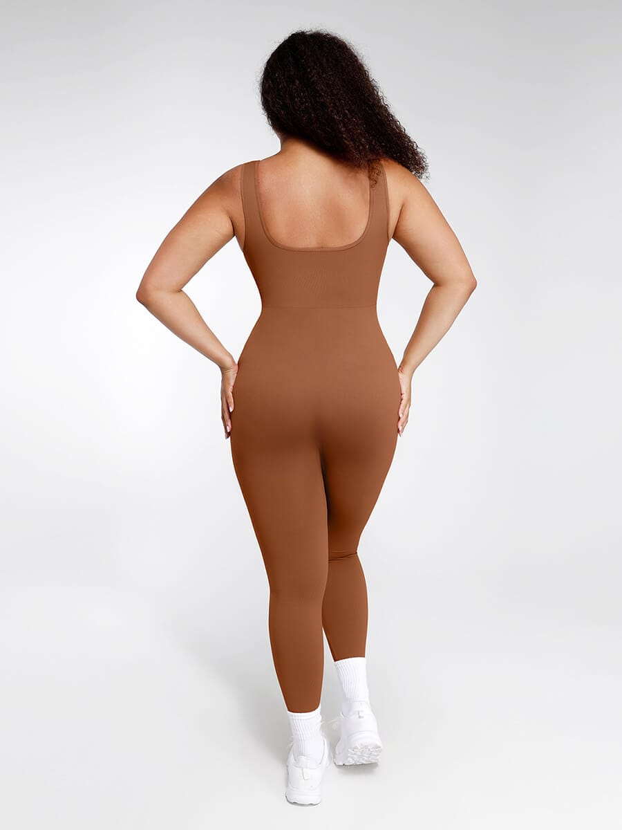 Seamless Maternity Abdominal Support Shaping Jumpsuit - FirmaSculpt