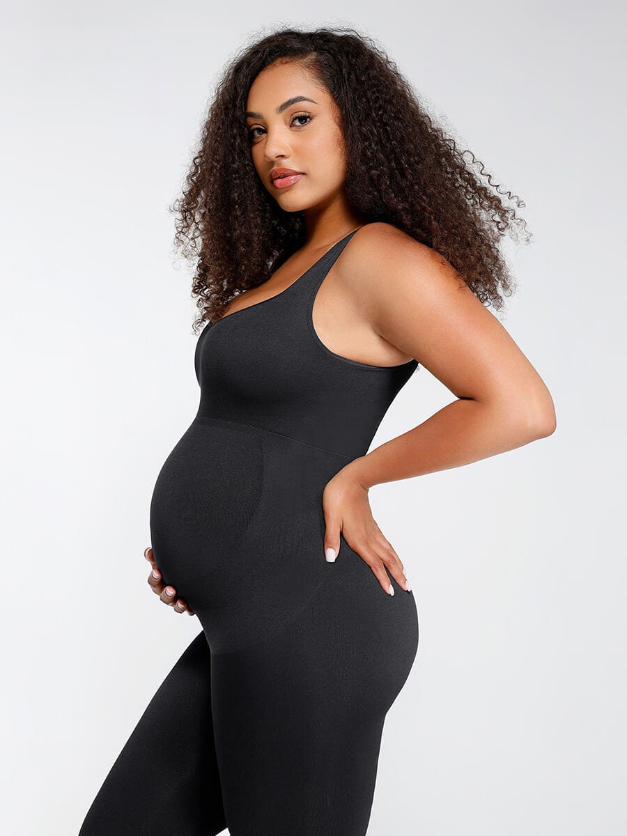 Seamless Maternity Abdominal Support Shaping Jumpsuit - FirmaSculpt