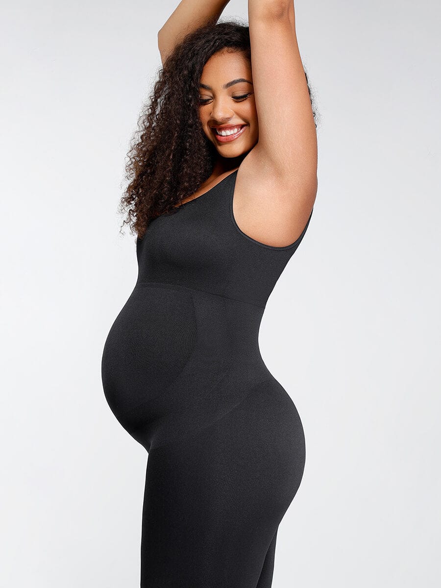 Seamless Maternity Abdominal Support Shaping Jumpsuit - FirmaSculpt