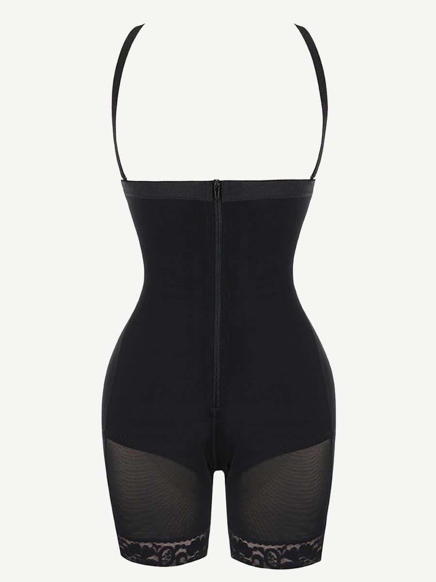 Detachable Straps Full Body Zipper Shapewear with Abdominal Control - FirmaHold