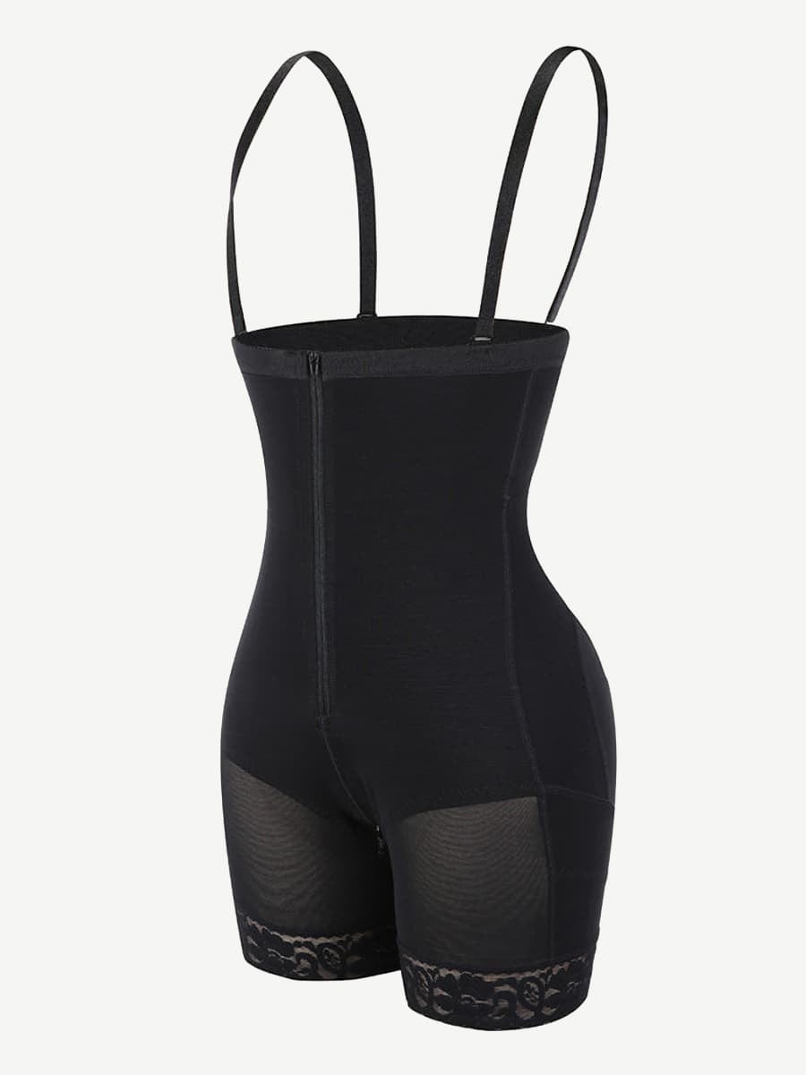 Detachable Straps Full Body Zipper Shapewear with Abdominal Control - FirmaHold