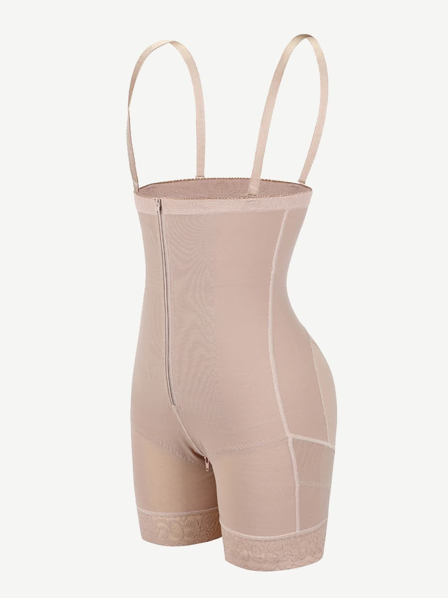 Detachable Straps Full Body Zipper Shapewear with Abdominal Control - FirmaHold