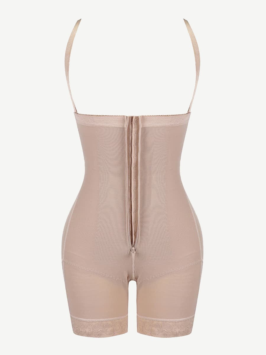 Detachable Straps Full Body Zipper Shapewear with Abdominal Control - FirmaHold