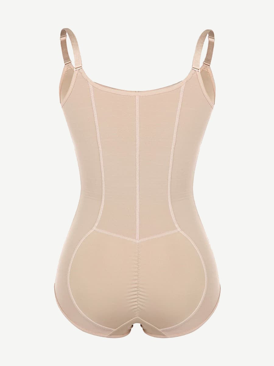 Large Size Postoperative Full Body Shaper with Front Zipper - FirmaActive