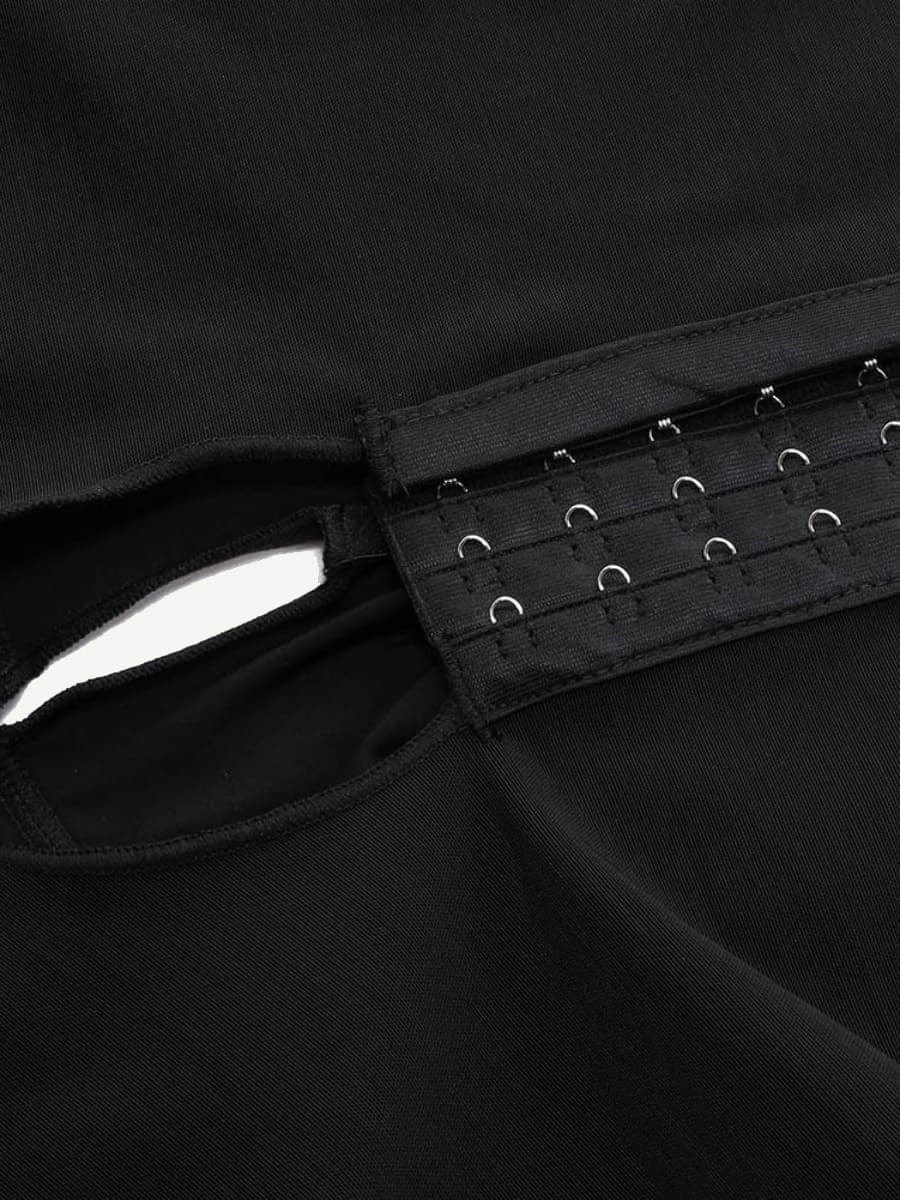 Full Body Compression Shapewear with Three Hook Open Crotch - FirmaActive