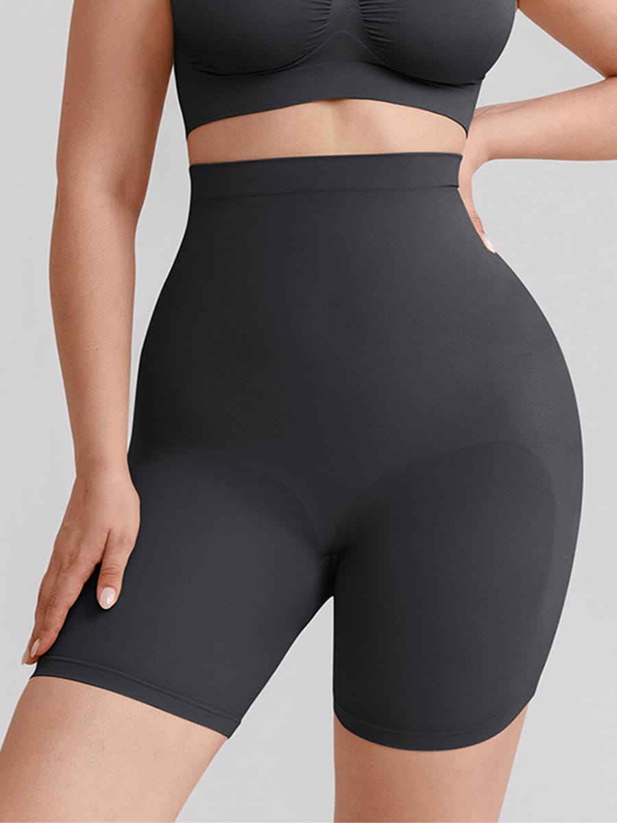 Seamless High Waist Bodyshort Shapewear with Tummy Control & Butt Lifting - FirmaSculpt