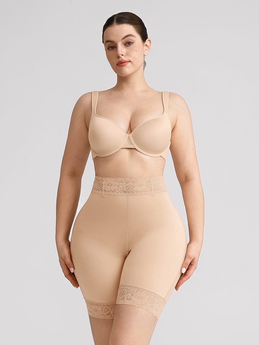 Mega Booty Invisible Boyshort Thigh Slimmers with Waist Support - FirmaLift