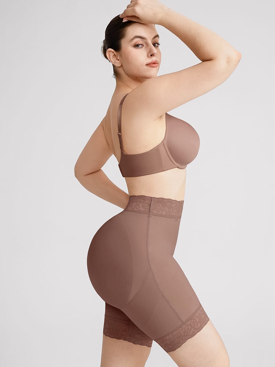 Mega Booty Invisible Boyshort Thigh Slimmers with Waist Support - FirmaLift