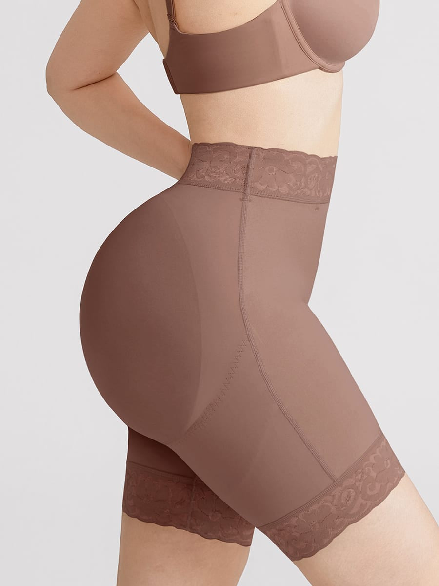 Mega Booty Invisible Boyshort Thigh Slimmers with Waist Support - FirmaLift