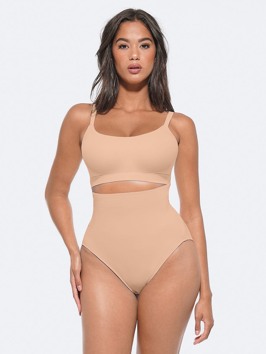 High-Waist Tummy Control Panties with Antibacterial Fabric - FirmaHold