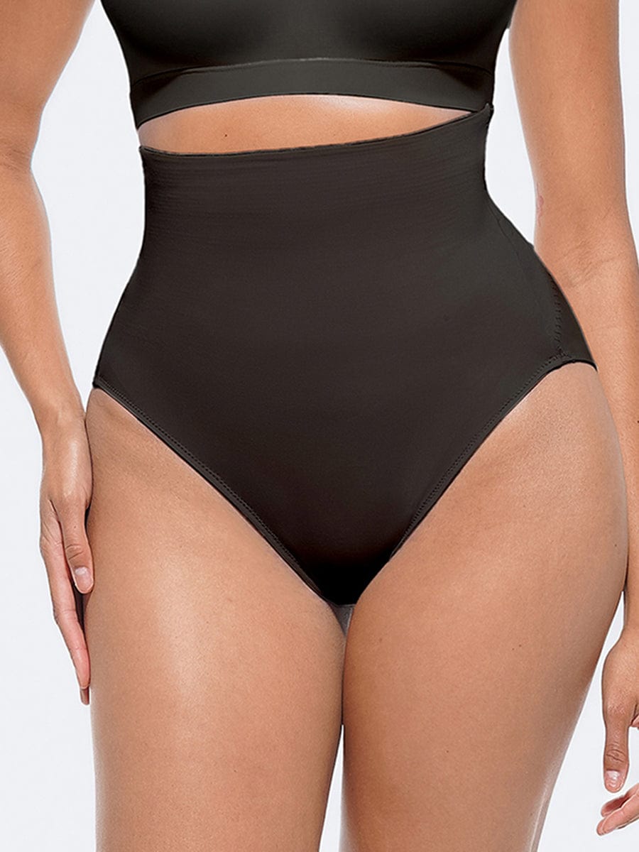 High-Waist Tummy Control Panties with Antibacterial Fabric - FirmaHold